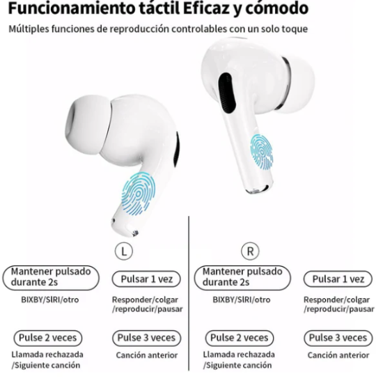 Audifono BlueTooth Inalambrico Pantalla TACTIL ANC/ENC